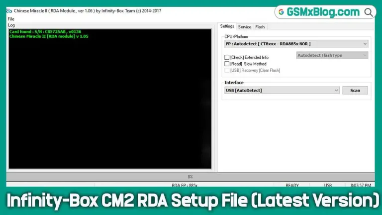 Infinity-Box CM2 RDA Setup File v1.06 (Latest Version) Download