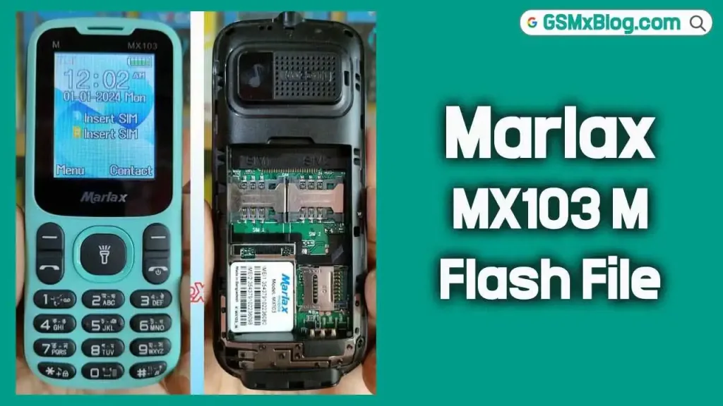 Marlax MX103 M Flash File