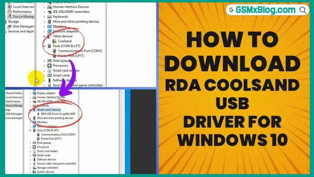 RDA Coolsand USB Driver Download