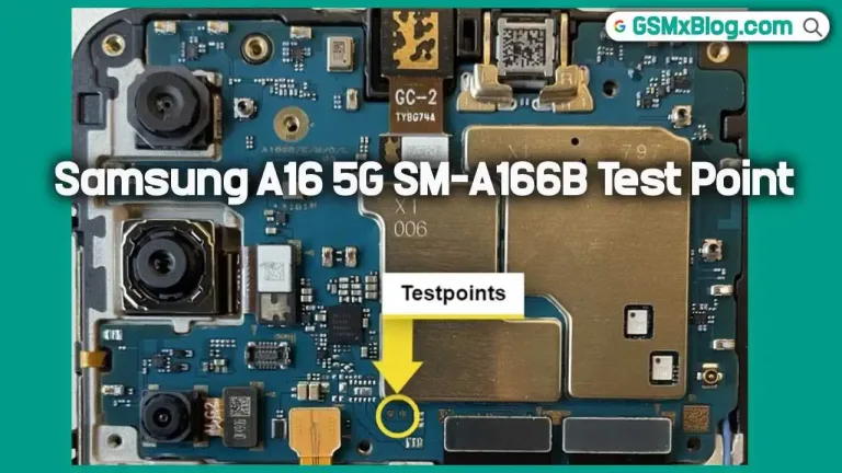 Samsung A16 5G SM-A166B Test Point: FRP and User Lock Remove