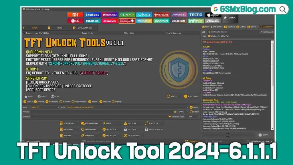 TFT Unlock Tool 20244.8.0.0 Setup [Latest Version] Auto update GSMxBlog