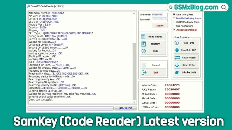 SamKey (Code Reader) 6.13.2 Download: Unlock Samsung Devices with Ease