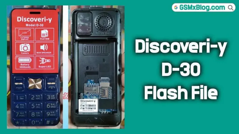 Discoveri-y D-30 Flash File (Firmware) MT6261DA