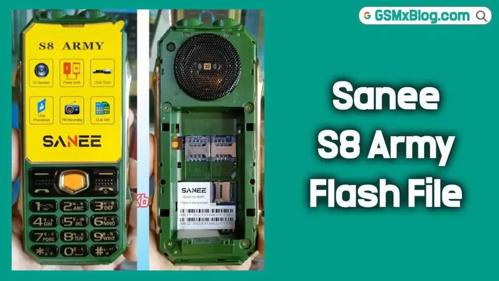 Sanee S8 Army Flash File