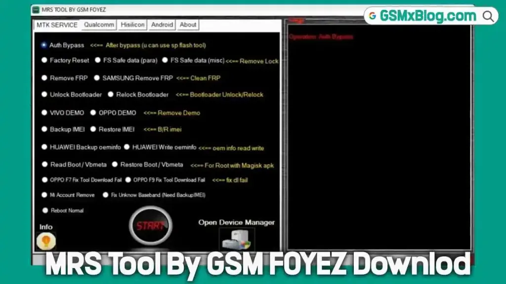 Download MRS Tool By GSM FOYEZ (Latest Version)