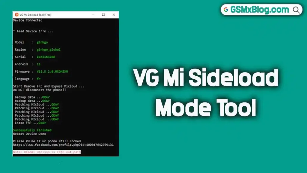 VG Mi Sideload Mode Tool