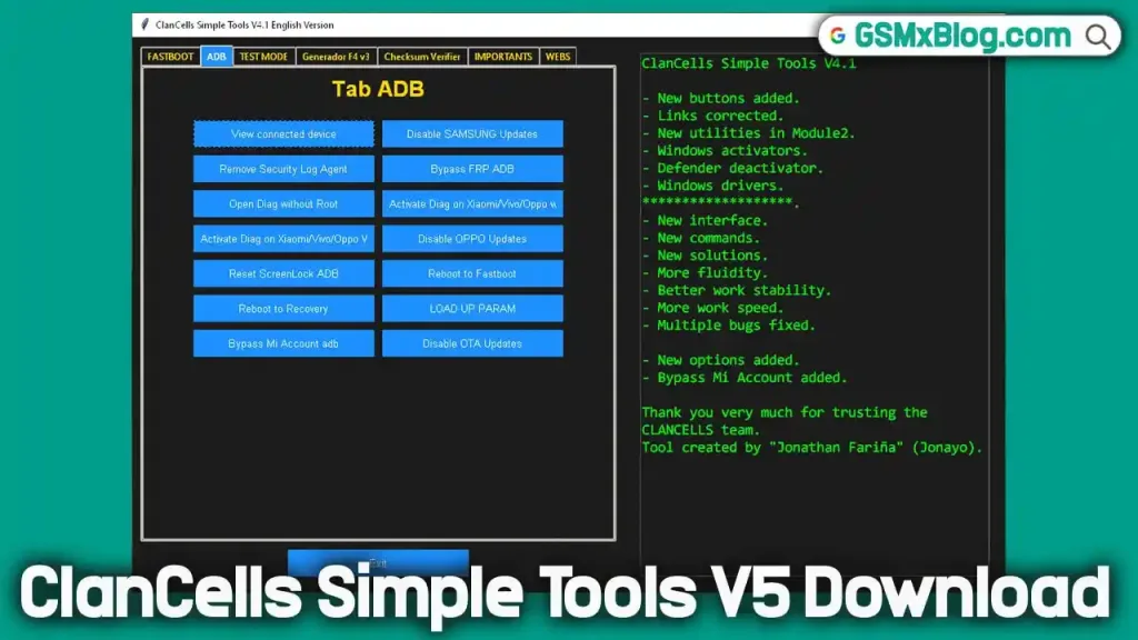 Download ClanCells Simple Tools V5 (Latest Version) Free