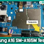 Samsung A16 SM-A165M Test Point