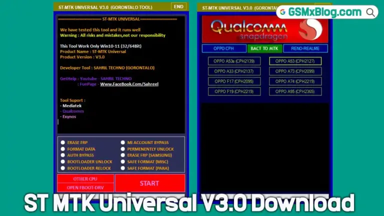 Download ST MTK Universal V3.0: Unlock FRP for MTK, Qualcomm, and Samsung Devices (Free Tool)