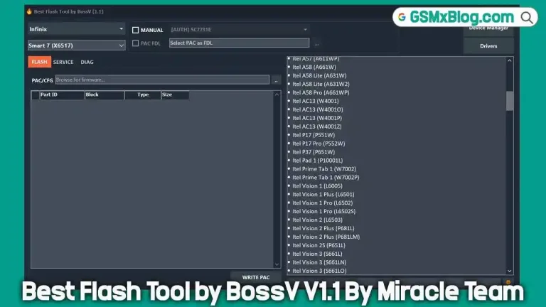 Best Flash Tool by BossV V1.1 Download (Latest Version) Free By Miracle Team