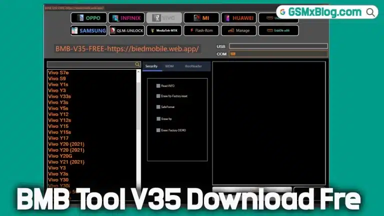 BMB Tool V35 Download Free – Qualcomm MTK Unlock Tool