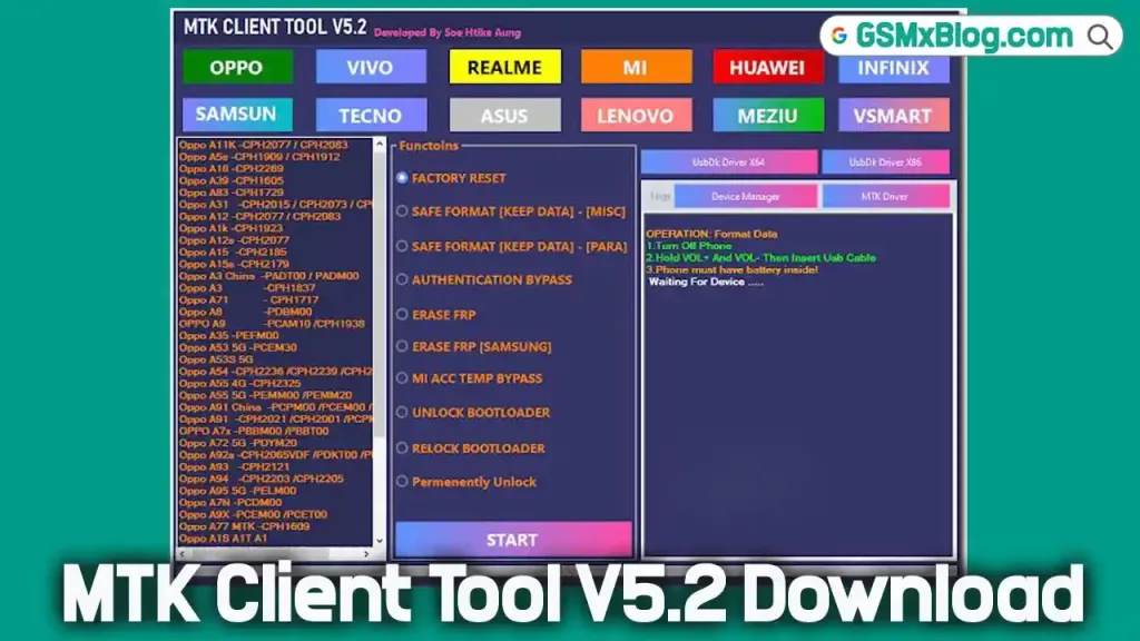 Download MTK Client Tool V5.2 (Latest Version)