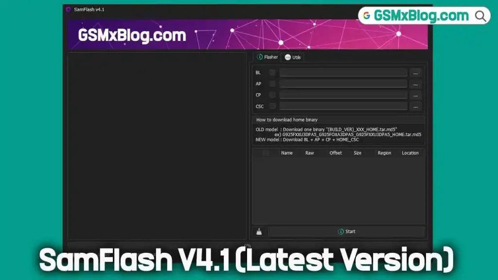 Download SamFlash V4.1 for Samsung FRP Bypass