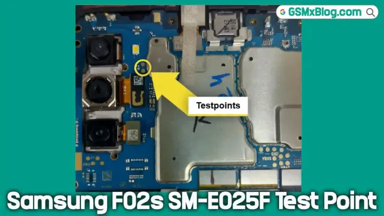 Samsung F02s SM-E025F Test Point (EDL Point)  FRP and User Lock Remove