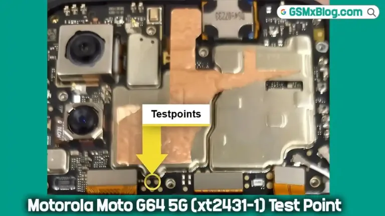 Motorola Moto G64 5G (xt2431-1) Test Point: FRP and User Lock Remove