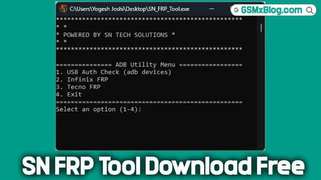 SN FRP Tool (Latest Version) Free For Tecno and Infinix FRP
