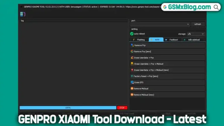 Download GENPRO XIAOMI Tool V2.02.23.0.3 [Trial 31 Days] – Auth Bypass, Flashing