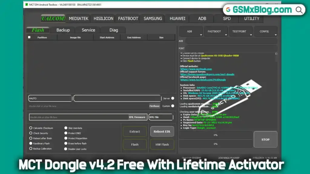 Download MCT Dongle v4.2 Free With Lifetime Activator