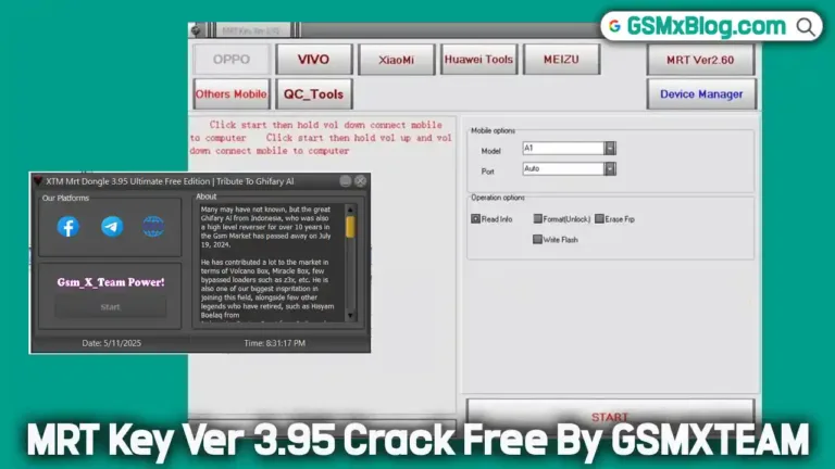 Download MRT Key Ver 3.95 Crack Free By GSMXTEAM – Ultimate Edition