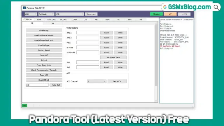 Download Pandora Tool R22.20.1701 (Latest Version) Free for Spreadtrum Devices