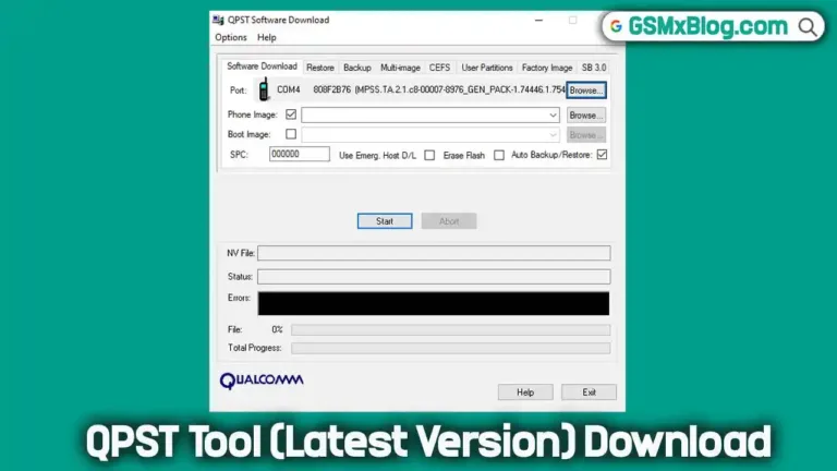 Download QPST Tool v2.7.496 (Latest Version) Free for Windows