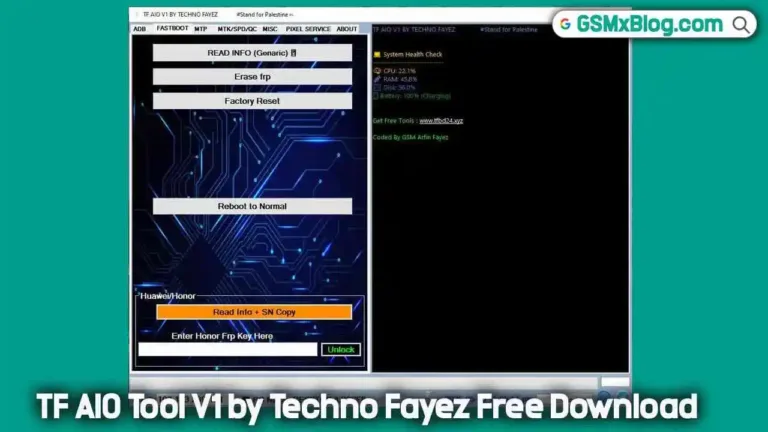 Download TF AIO Tool V1 by Techno Fayez (Latest Version) Free Unlock Tool