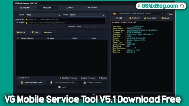 Download VG Mobile Service Tool V5.1 (Latest Version) with FREE Keygen