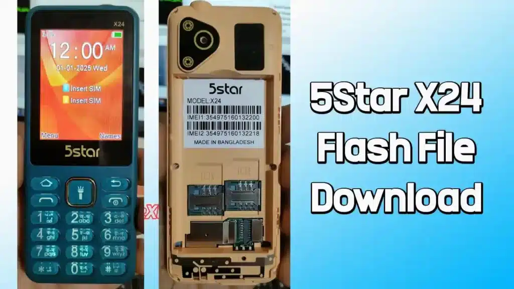 5Star X24 Flash File (Firmware) MT6261DA