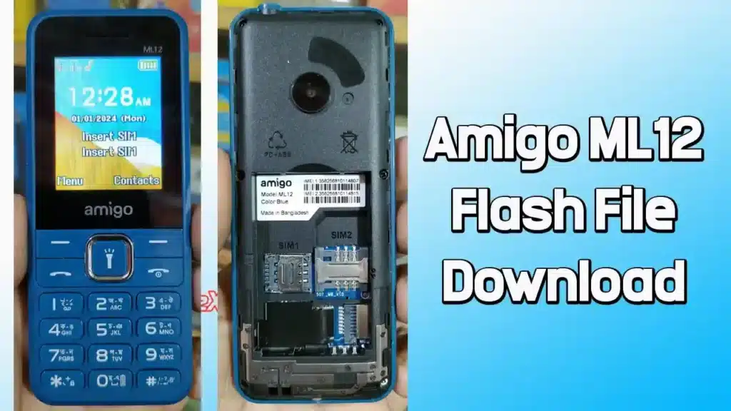 Amigo ML12 Flash File (Firmware) MT6261DA