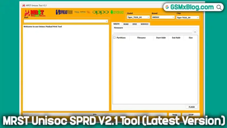 Download MRST Unisoc SPRD V2.1 Tool (Latest Version) Free | FRP Remove for Unisoc Devices