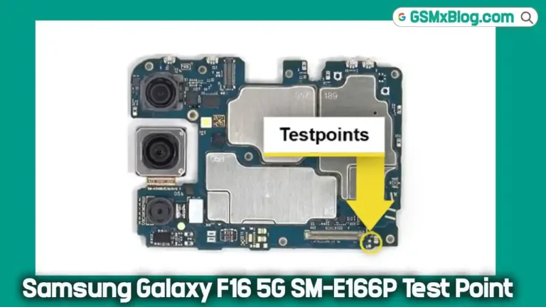 Samsung F16 5G SM-E166P Test Point: FRP and User Lock Remove
