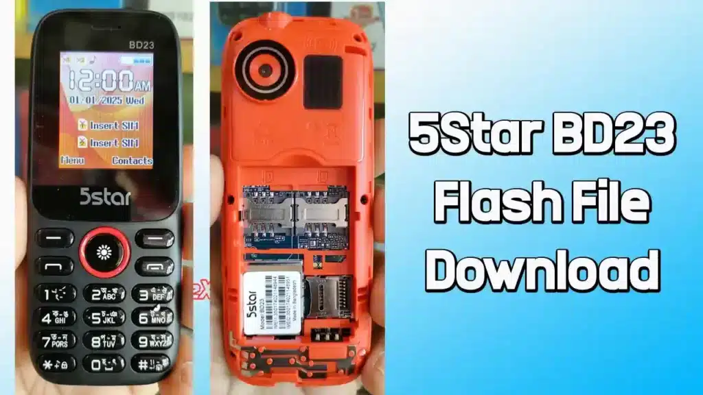 5Star BD23 Flash File (Firmware) SC6533G