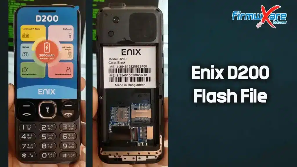 Enix D200 Flash File (Firmware) MT6261DA