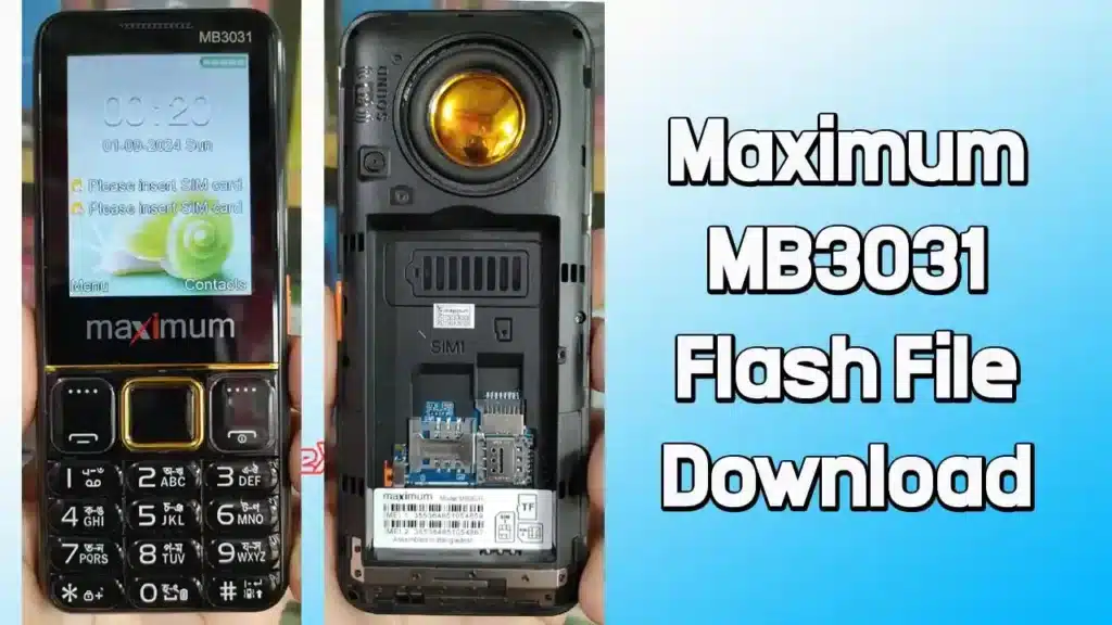 Maximum MB3031 Flash File (Firmware) SC6531E