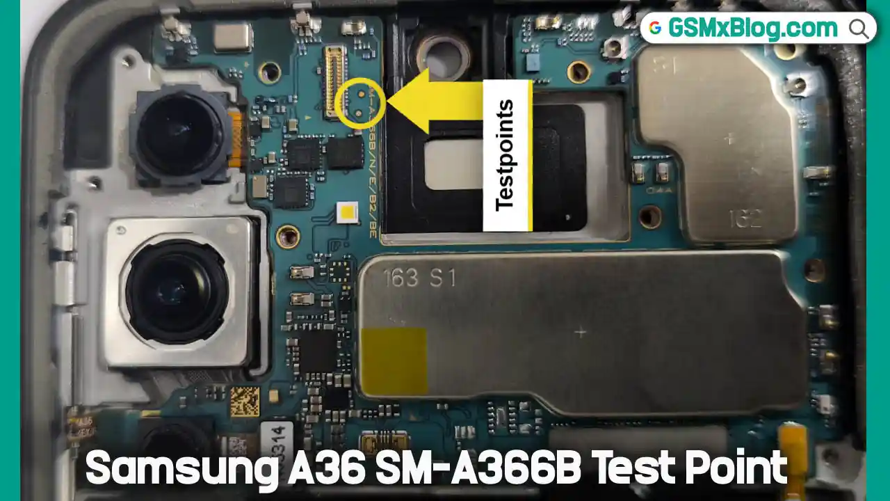 Samsung A36 SM-A366B Test Point