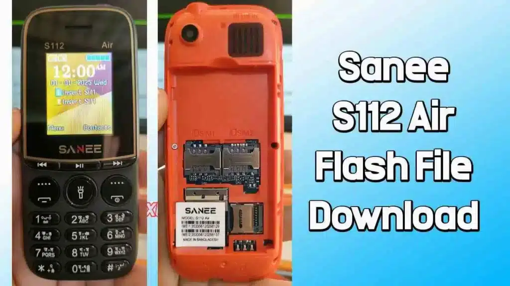 Sanee S112 Air Flash File (Firmware) SC6531E