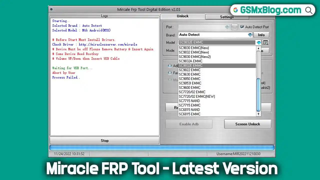 Miracle FRP Tool v2.03 Latest Version