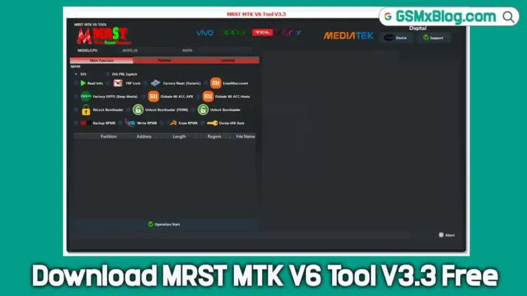 Download MRST MTK V6 Tool V3.3 Free – No Need Dongle or Login