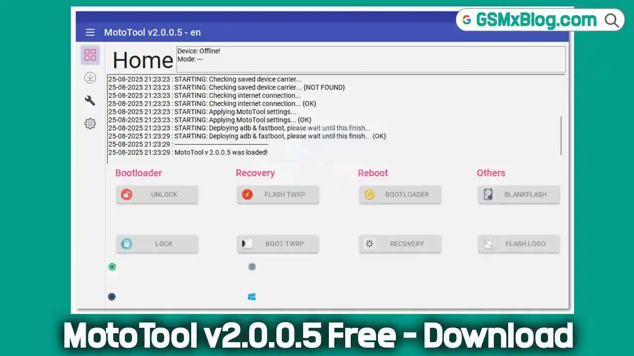 Download MotoTool v2.0.0.5 Free – Flashing Old Motorola Devices 1 Download MotoTool v2.0.0.5 Free