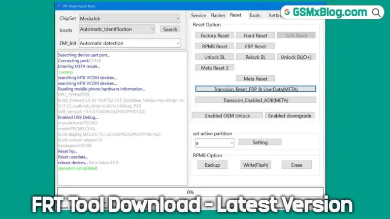 FRT Tool (Flash Repair Tool)