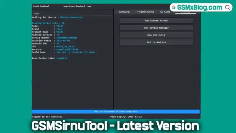 Download GSMSirnuTool v1.0.5 (Latest Version) Free