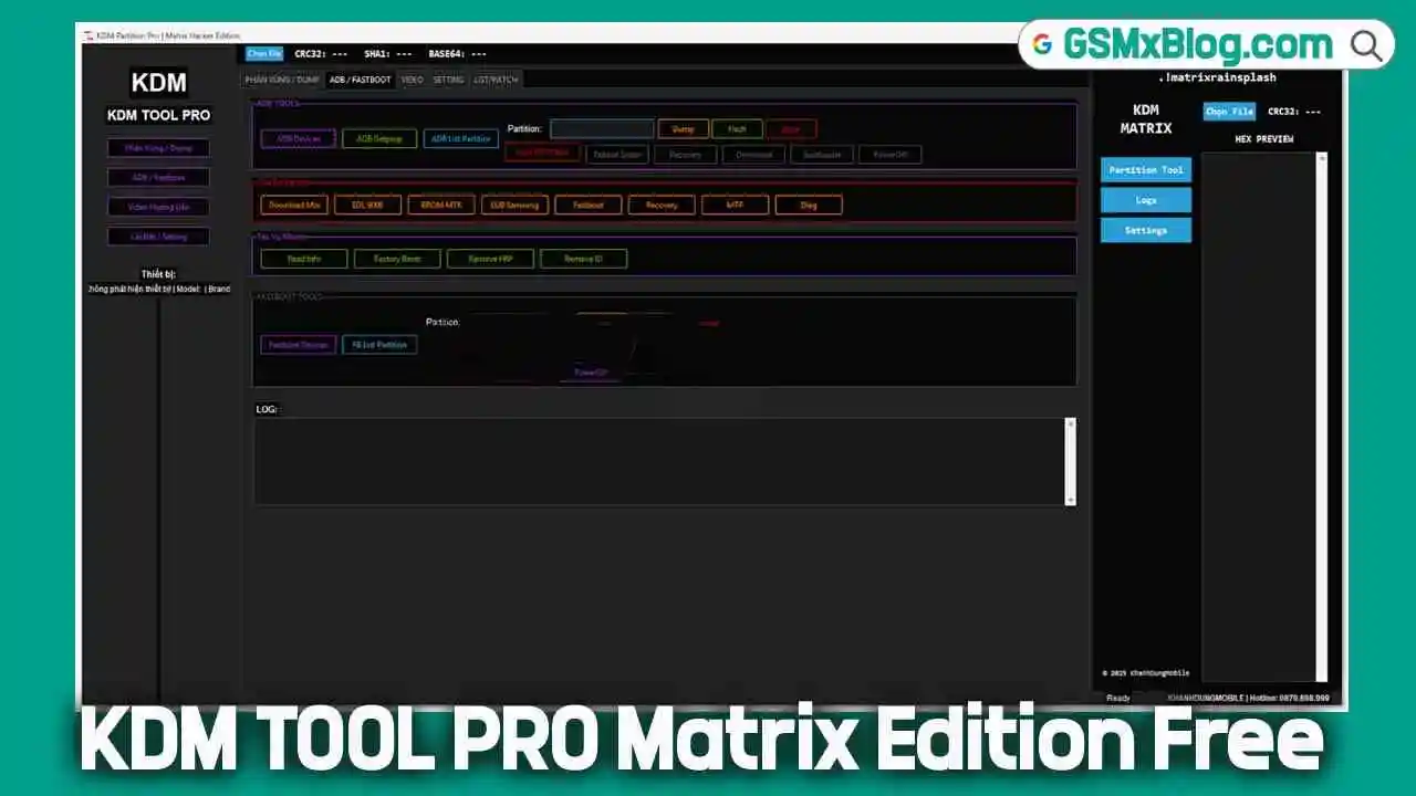Download KDM TOOL PRO Matrix Edition Free (Free Activate) 2025 | GSMxBlog