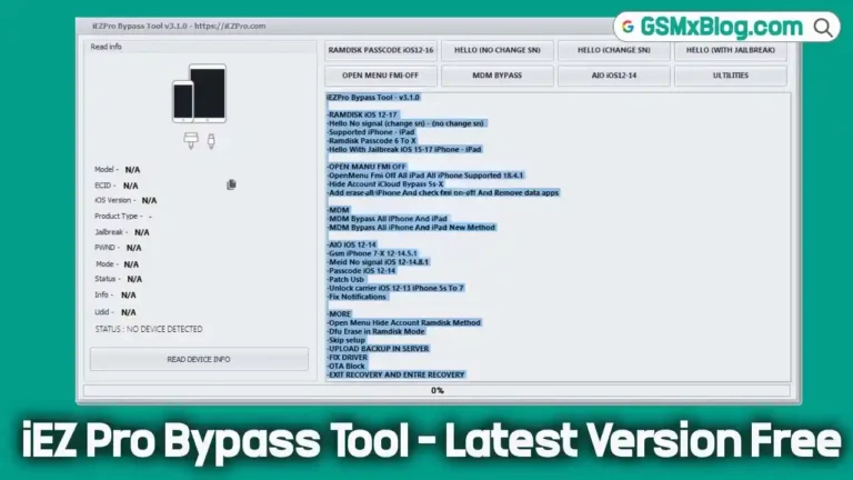 iEZ Pro Bypass Tool V3.1.0 (Latest Version)