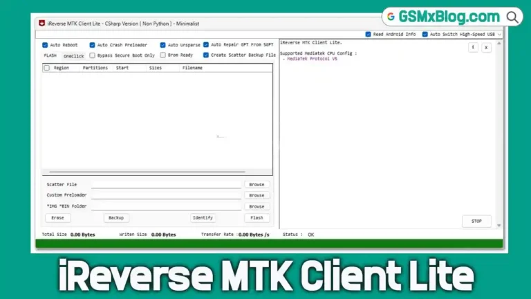 Download iReverse MTK Client Lite Tool Free