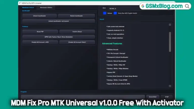 Download MDM Fix Pro MTK Universal v1.0.0 Free