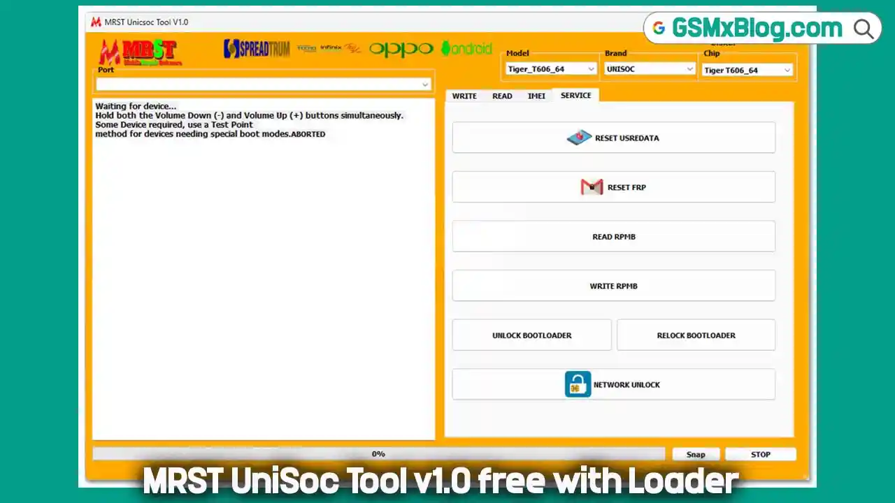 Download MRST UniSoc Tool v1.0 Free With Loader
