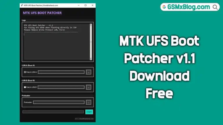Download MTK UFS Boot Patcher v1.1 Free