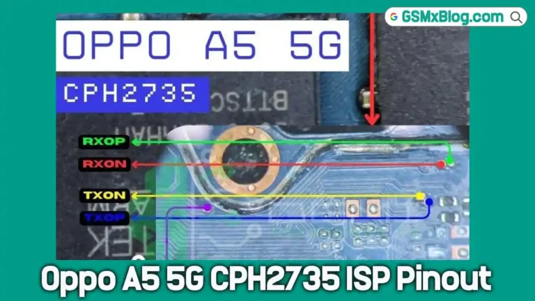Oppo A5 5G CPH2735 ISP PinOUT