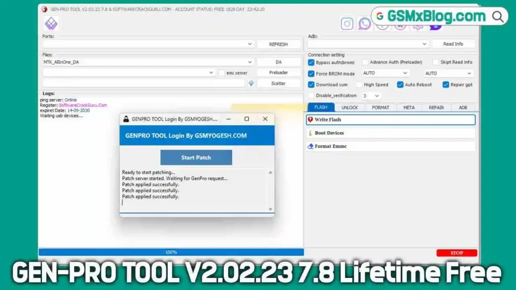 Download GEN-PRO TOOL V2.02.23 7.8 With Patch Lifetime Free 1 Download GEN-PRO TOOL V2.02.23 7.8 With Patch Lifetime Free