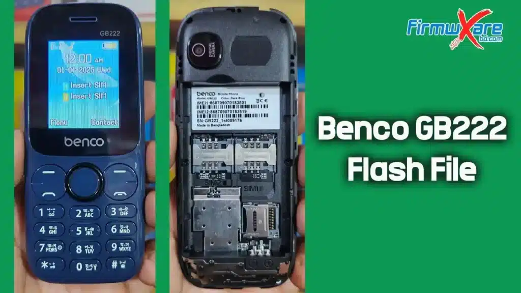 Benco GB222 Flash File (Firmware) MT2502 1 Benco GB222 Flash File